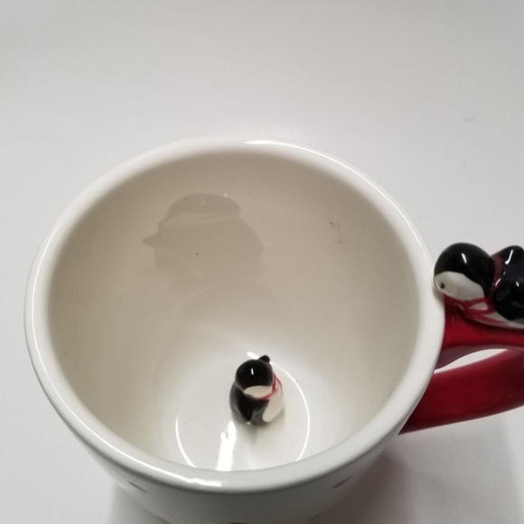 Penguin in the Bottom and on Handle Coffee Mug - Picture 2 of 5